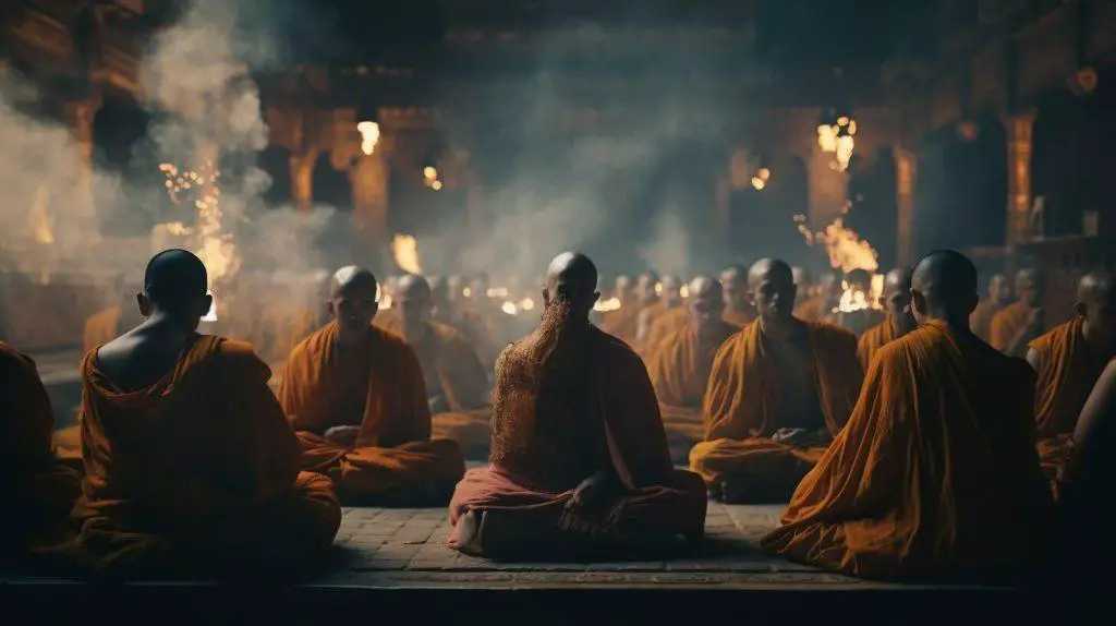 Buddhist monks in Cambodia