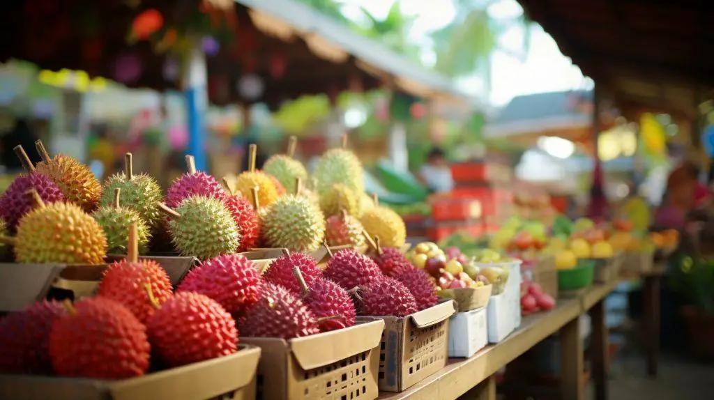 Cambodian fruit market