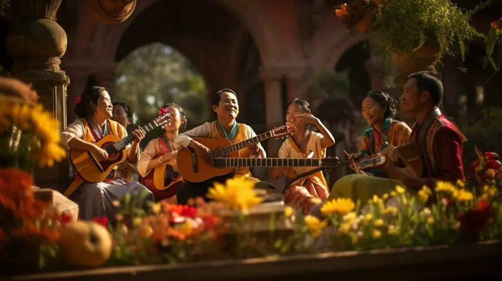 traditional Cambodian musical instrument performances